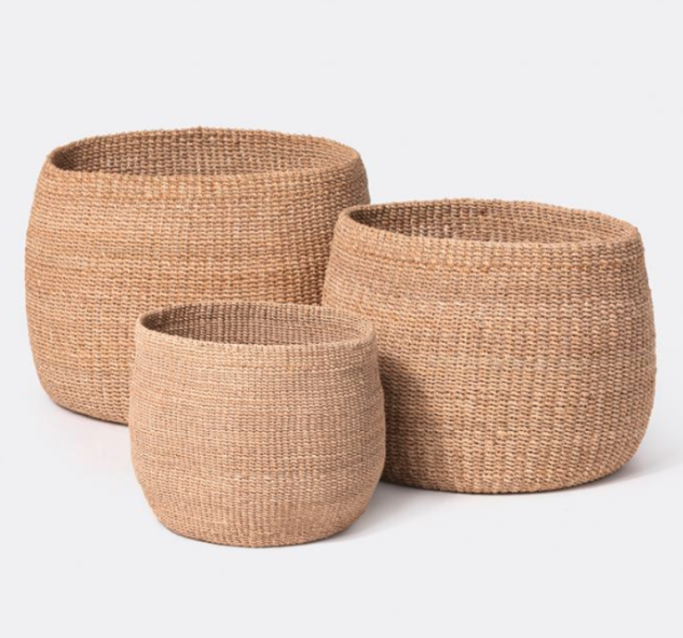 Palben Natural Abaca Fiber Basket | Small