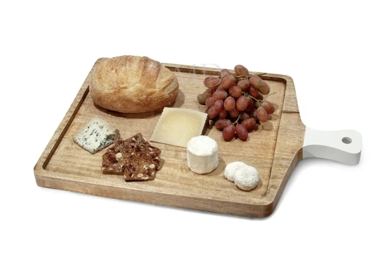 Square Cutting Board with White Handle - Large
