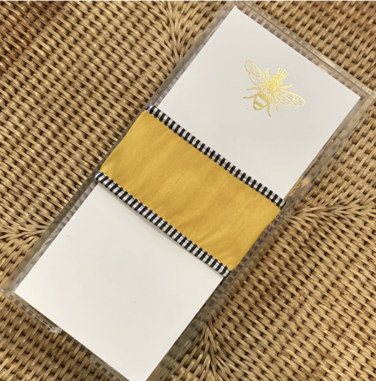 Gold Foil Buck Notepad | Bee