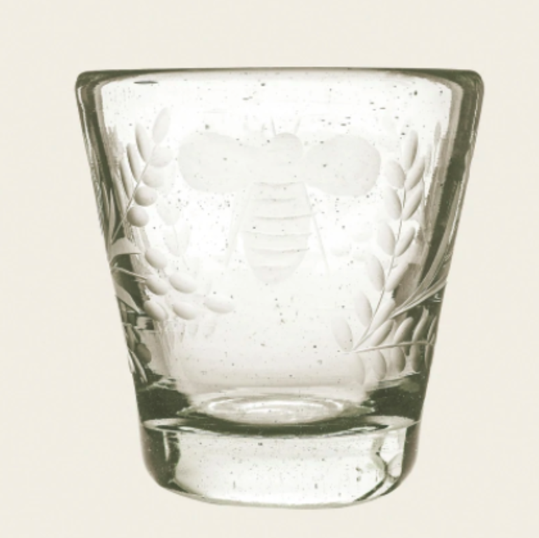 Wee-Bee Glass Clear with Wee-Bee Etching
