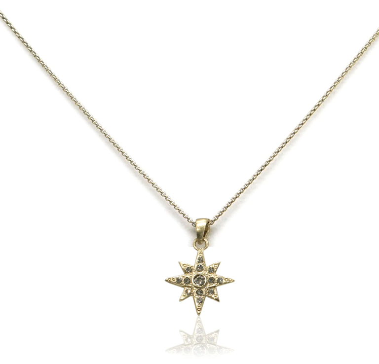 Gold Stardust Pendant Necklace