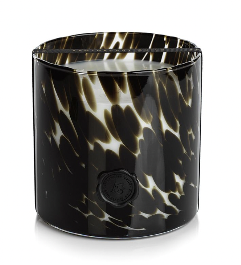 AG Opal Glass 3 Wick Candle Jar | Black Fig Vetiver