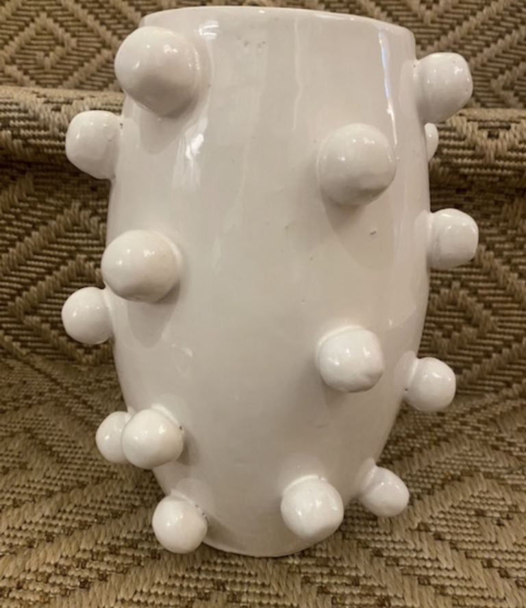 Large White Bubble Vase | Morocco