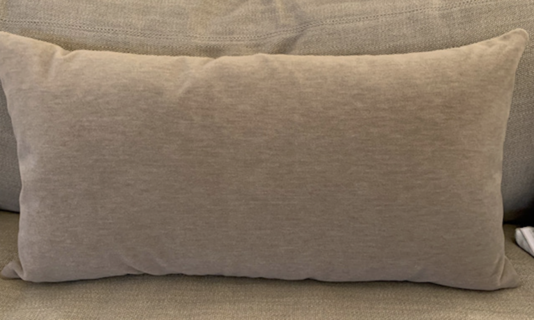Soho Plush Velvet Biscotti Pillow 14x26