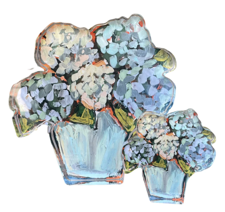 Blue Hydrangea Acrylic Bloom Block | Bitty Block
