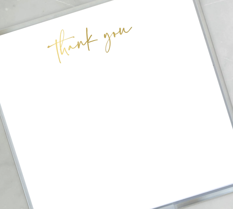 Gold Foil Paddie | Thank You