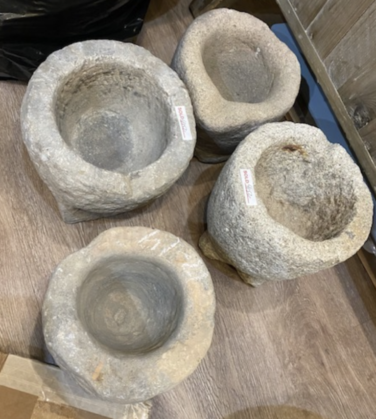 Antique Stone Mortar Pot