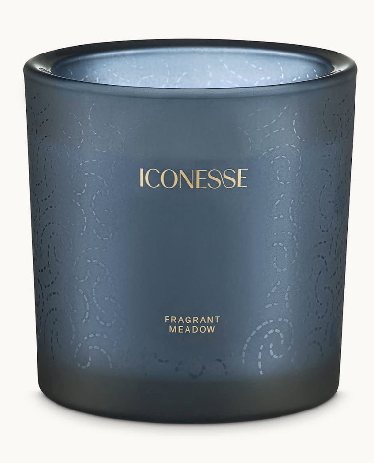 Fragrant Meadow Large Blue Candle