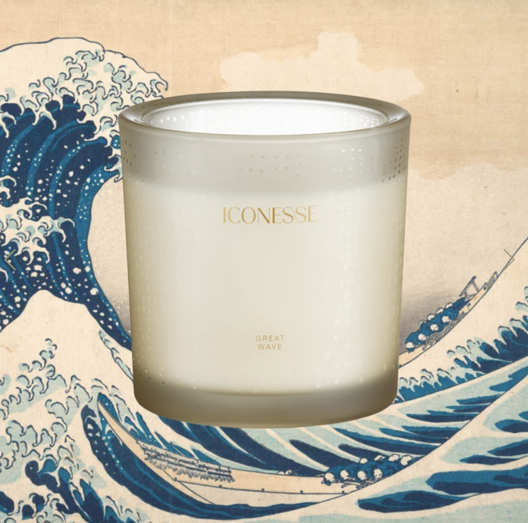 Great Wave White Large Candle