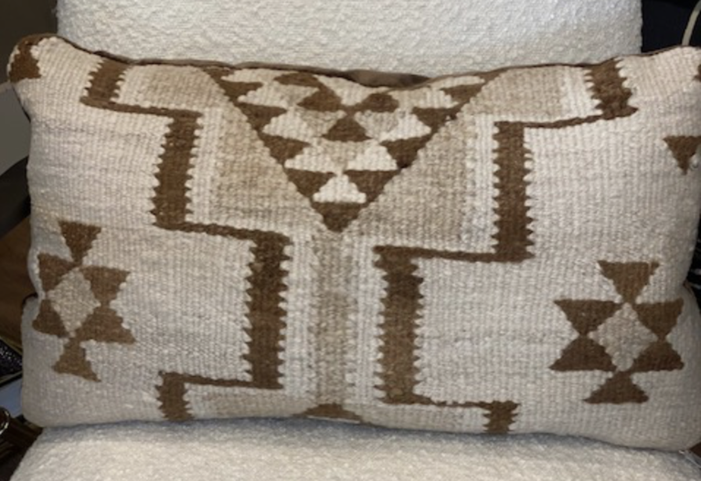 Antique Rug Pillow | Tulum Brown | 13x22
