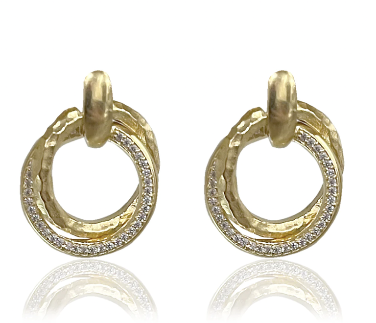 Gold Trinity Earrings