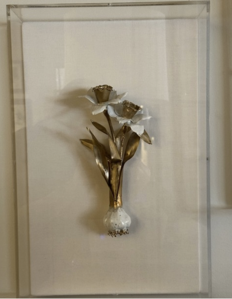 Karen Davis Karen Davis | Daffodil Blooming Bulb Framed in Acrylic Box | 10x16