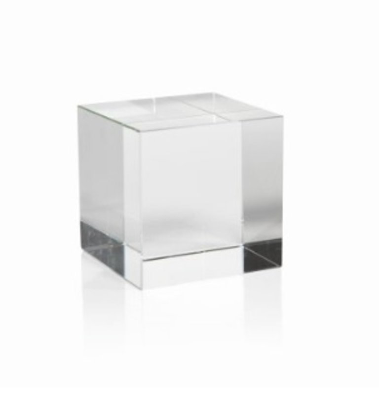 Crystal Glass Cube-Medium 3.5x3.5