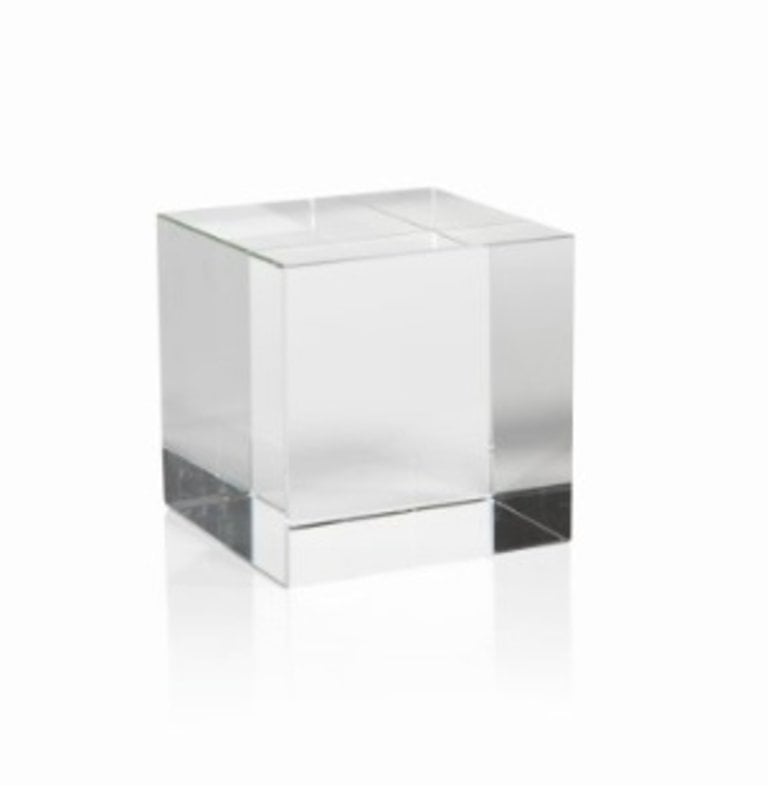 Crystal Glass Cube-Large 4.5x4.5