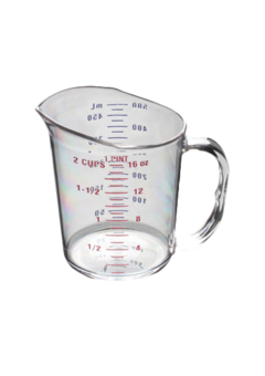 Capaci Thunder Group PLMC064CL 2-Quart Polycarbonate Measuring Cup with Handle 