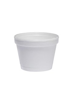 Dart 8SJ20 Foam Container, 8oz, White, 1000/Carton
