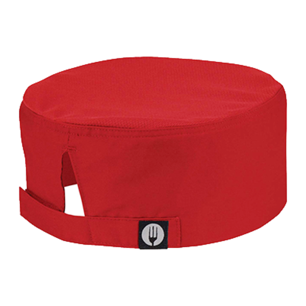 Chef Works Chef Works DFCVRED0 Beanie Cool Vent, Chef's Hat, Red