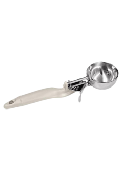 Vollrath 47153 #16 Round Stainless Steel Squeeze Handle Disher - 2 oz.