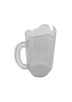 Thunder Group 32 oz Three Spout Water Pitcher - Clear - PLWP032CL