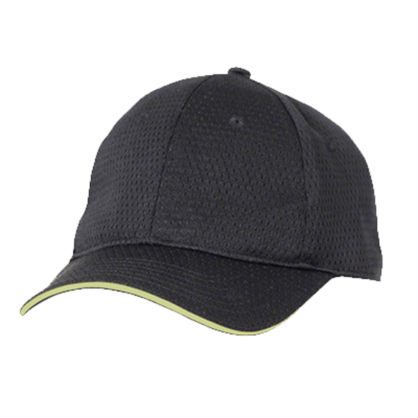 Chef Works Chef Works BCCTLIM0 Baseball Cap Chef's Hat, Black with Lime Trim