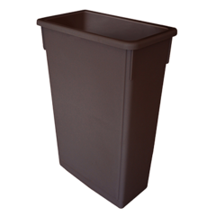 Lavex 35 Gallon Gray Square Trash Can