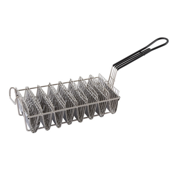 Winco Winco TB-8 Taco Basket, Rectangular, Nickel Plated, Holds 8 Shells of 6"