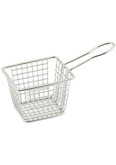 Winco FB-30 Fry Basket with Green Handle