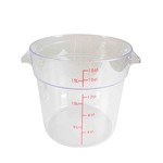 Thunder Group Thunder Group PLRFT318PC Round Food Storage Container 18 qt. Clear