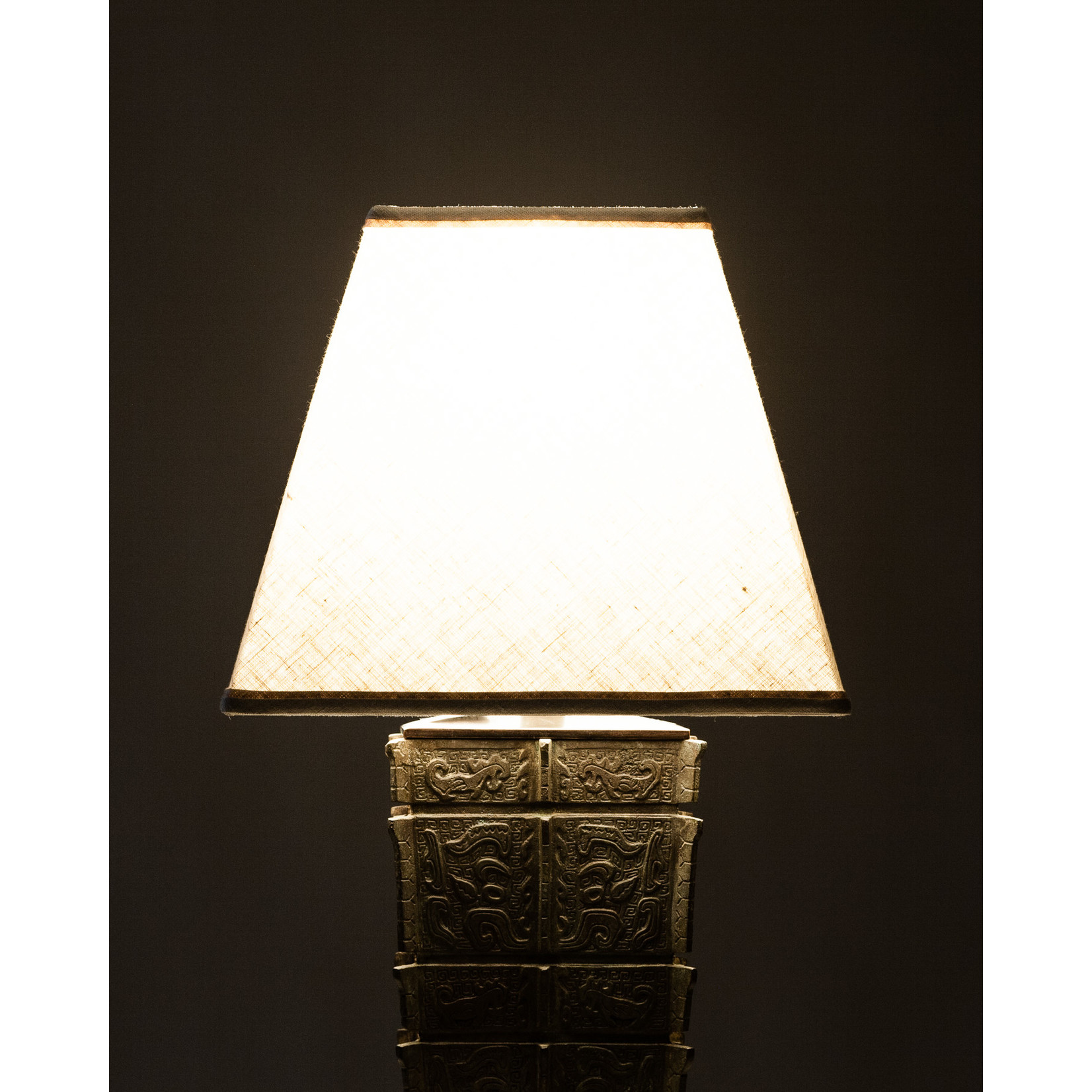Lawrence & Scott Nelson Table Lamp in Archaic Bronze