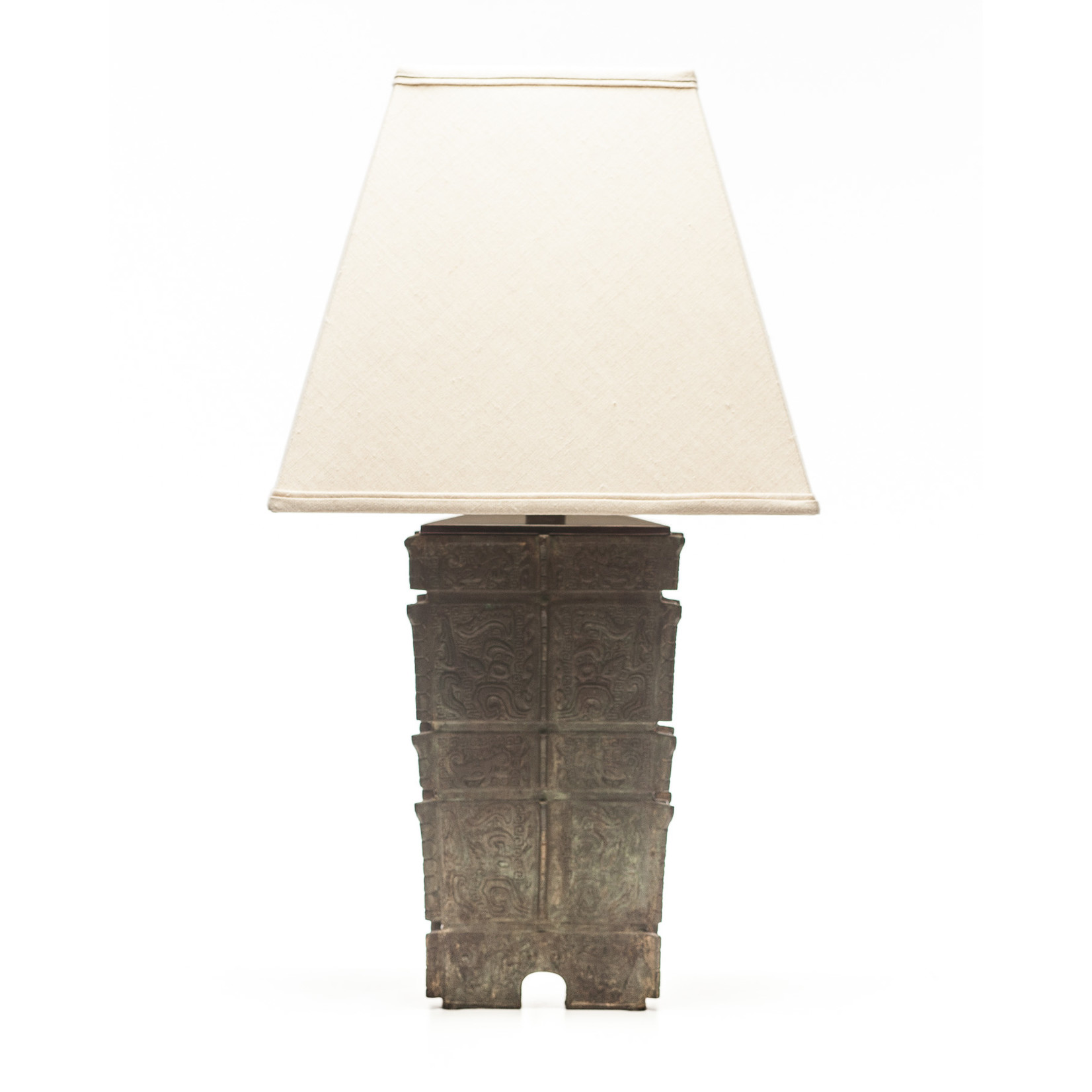 Lawrence & Scott Nelson Table Lamp in Archaic Bronze