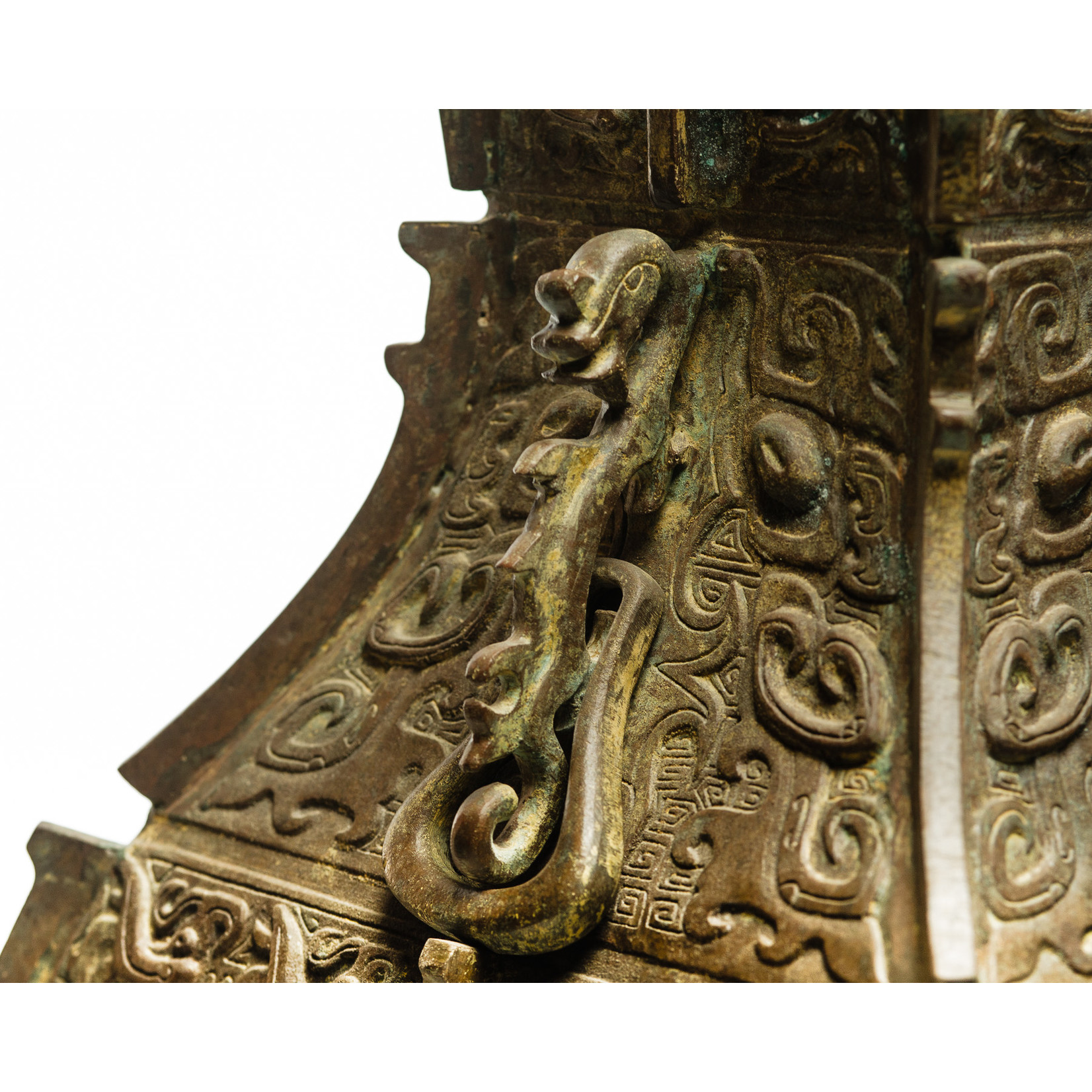 Lawrence & Scott Maxwell Table Lamp in Archaic Bronze