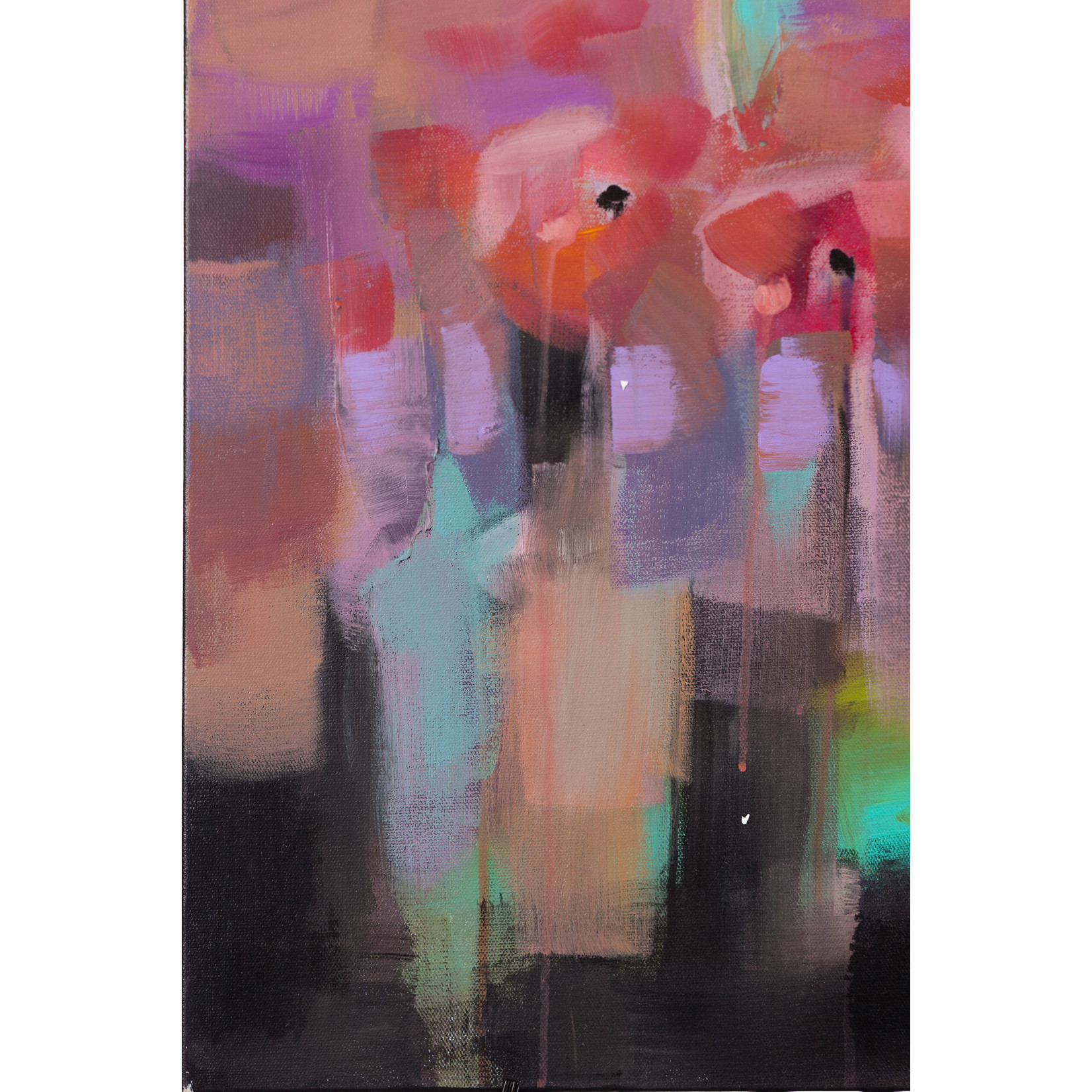 Amber Favre Art Poppies Abstract by Amber Favre