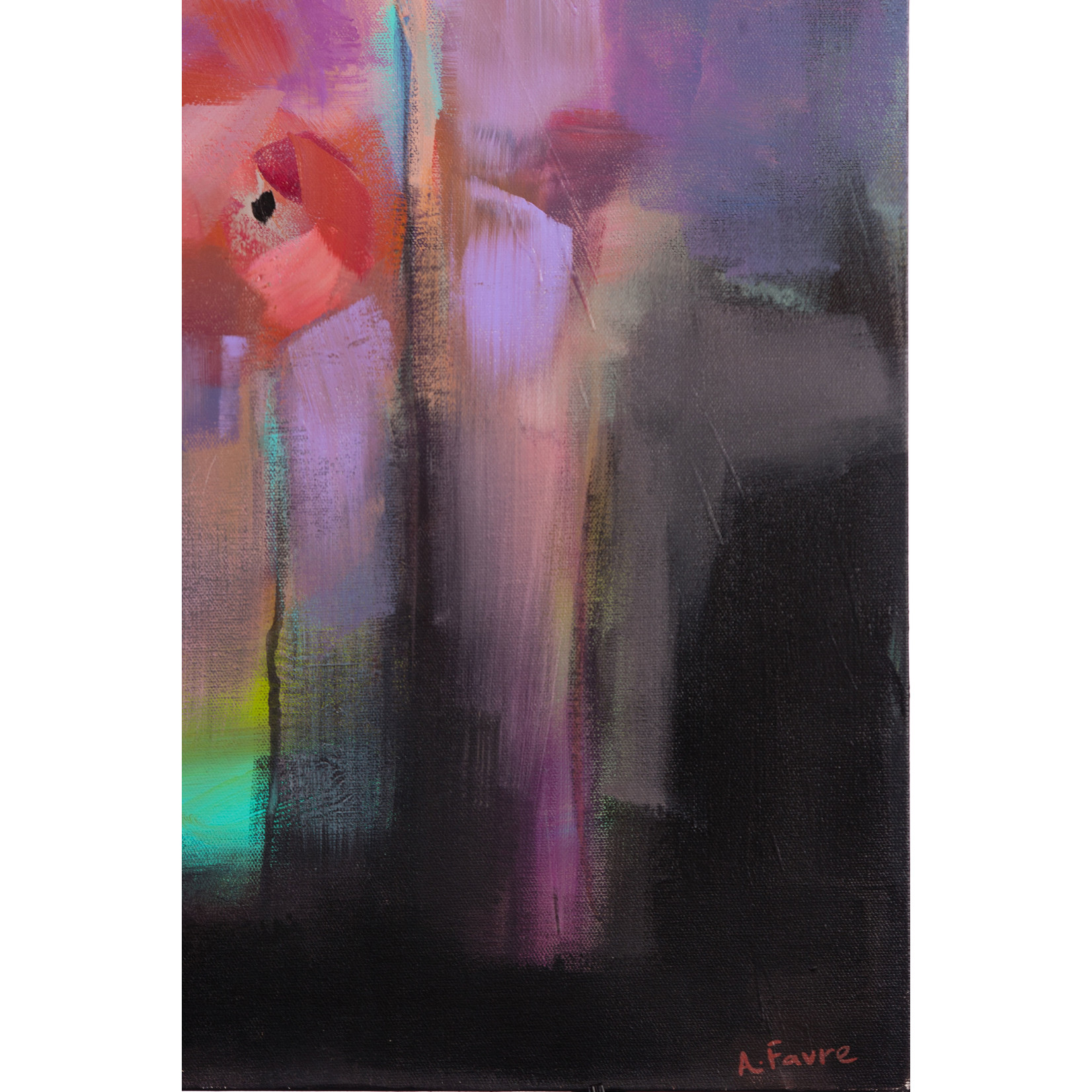 Amber Favre Art Poppies Abstract by Amber Favre
