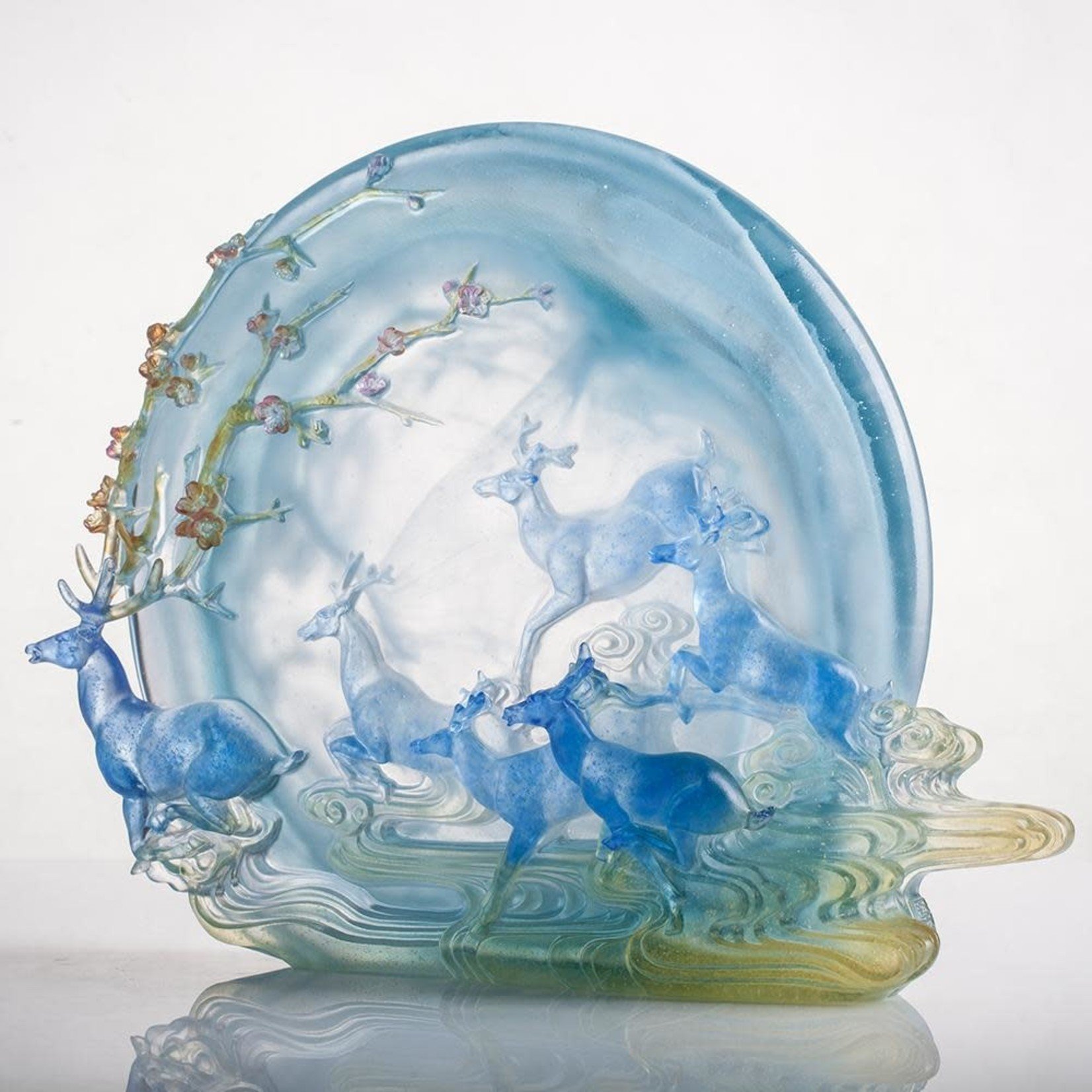 LIULI Crystal Art Crystal Humming Bird (Blue/Green) - Lawrence & Scott