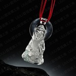 LIULI Crystal Art Crystal Buddha Pendant Necklace