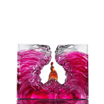 LIULI Crystal Art Crystal Mythological Bird, Pheonix, "Illuminated Heart of Fire and Wind"