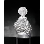 LIULI Crystal Art Crystal Buddha, Guanyin, Light Exists Because of Love-Tranquil, at Peace
