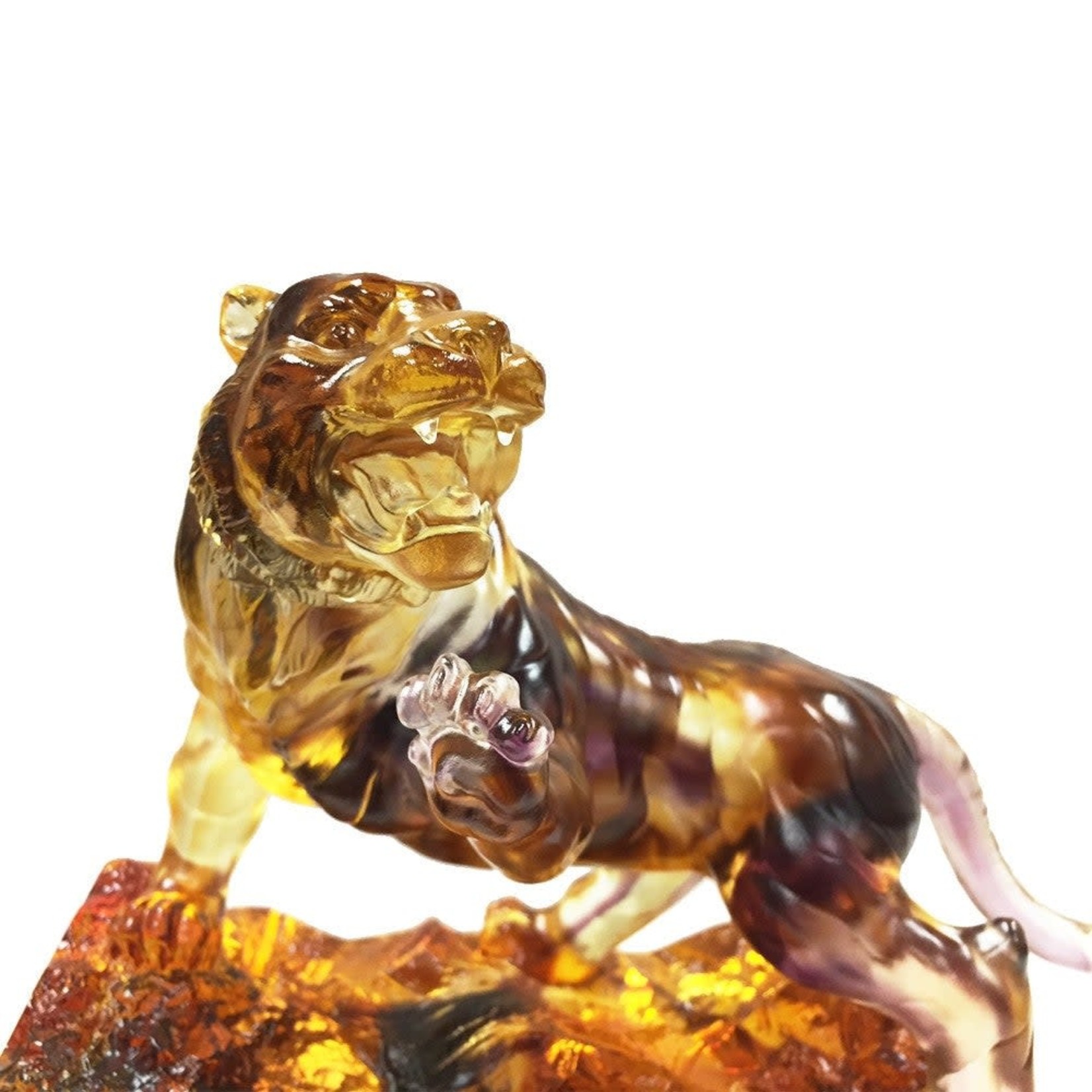 LIULI Crystal Art LIULI Crystal Art Crystal Animal, Tiger, Eight Thousand Miles