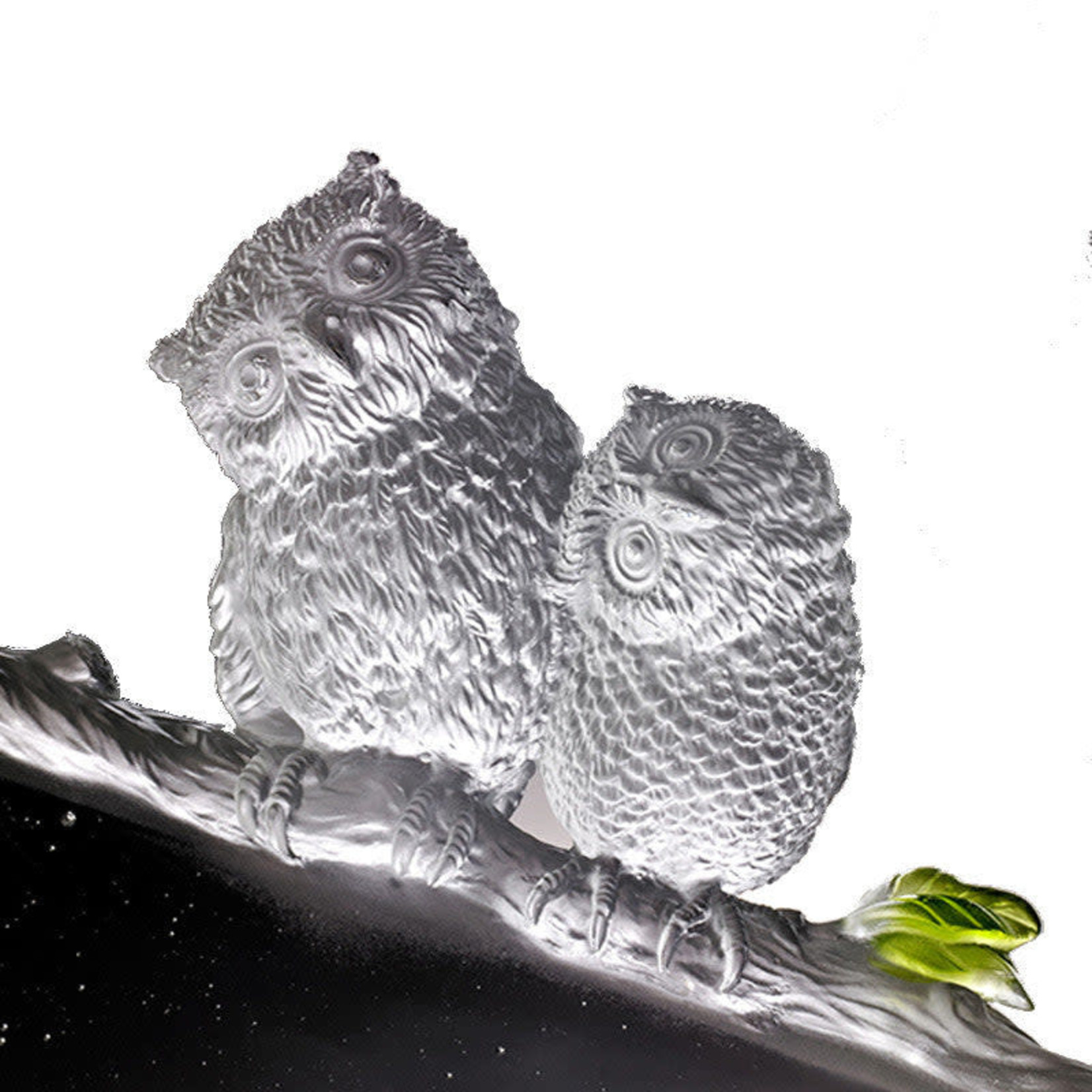 LIULI Crystal Art Crystal Bird, Owl, This Lifetime-Lanyu Scops Owl