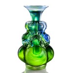 LIULI Crystal Art Crystal Elephants Vase, Auspiciousness On the Rise