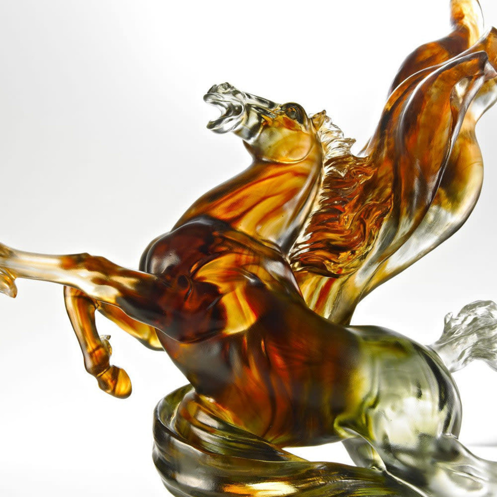 LIULI Crystal Art Victory from the Start - Crystal Horse Figurine