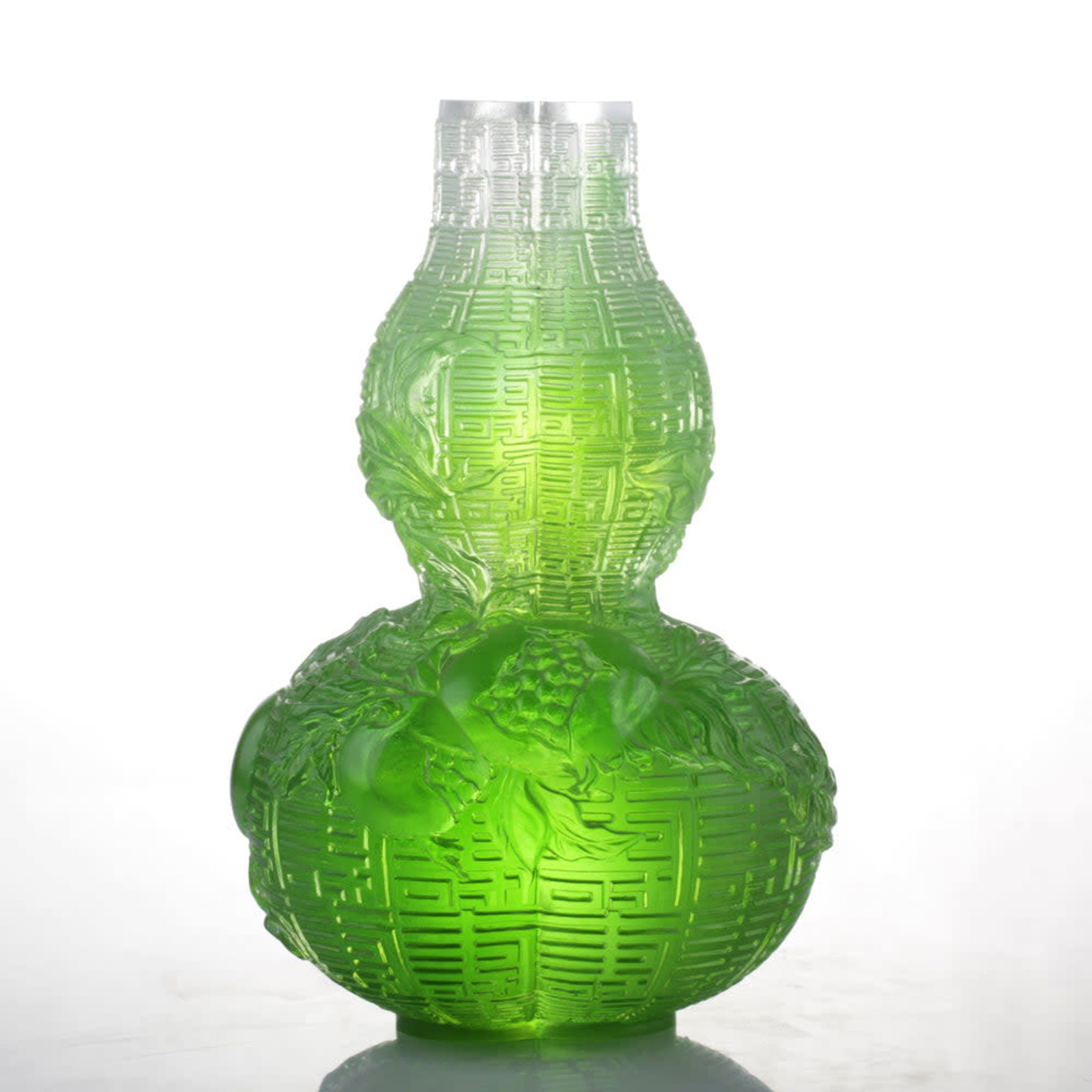 LIULI Crystal Art Crystal Hulu Gourd, "Unrestrained Euphony"