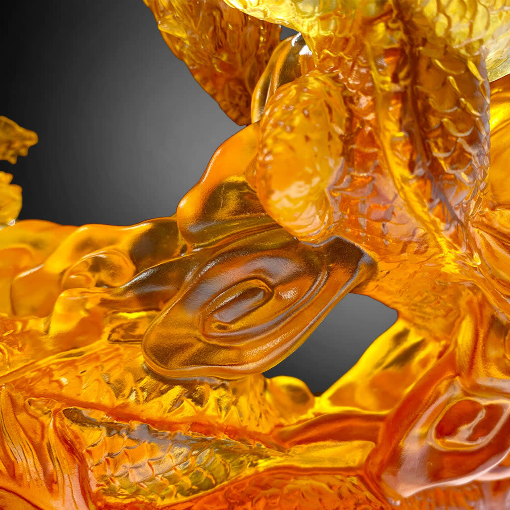 LIULI Crystal Art Crystal Dragon, Taichi, Intention - Lawrence & Scott
