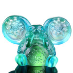 LIULI Crystal Art Crystal Mouse, Zodiac-Year of the Rat, "Come Fortune"