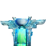 LIULI Crystal Art Crystal Vessel, "Ding of Illustrious Glory"