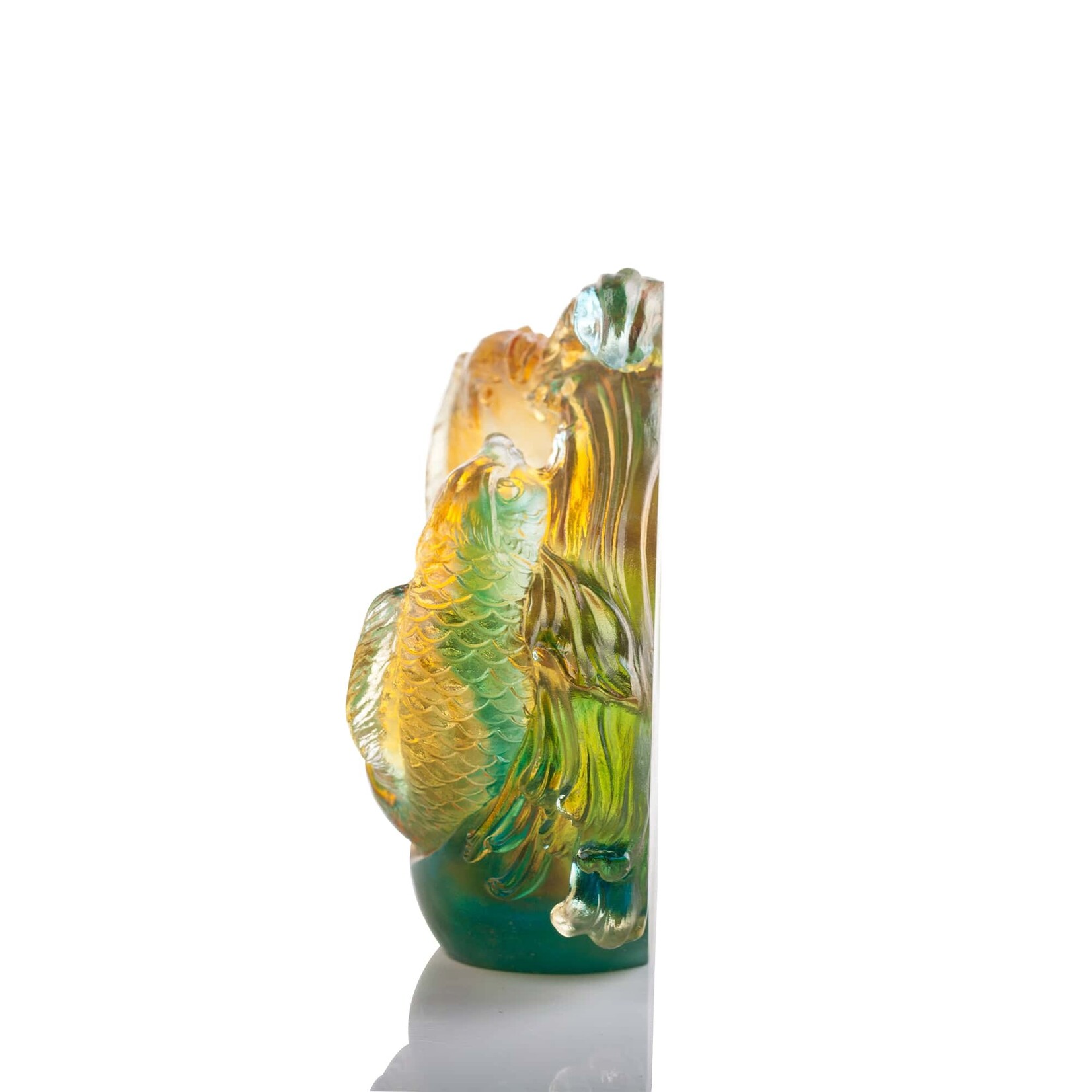 LIULI Crystal Art Crystal Koi Fish Sculpture, Incomparable - Lawrence &  Scott