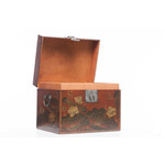 Lawrence & Scott Mahogany Purity Leather Box With Full Hardware(18.5")