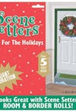 SCENE SETTER DOOR WITH WREATH WALL DECOR