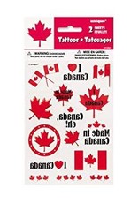 CANADA DAY COLOUR TATTOO SHEETS 2PK