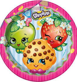 SHOPKINS 9" PLATE (8PKG)